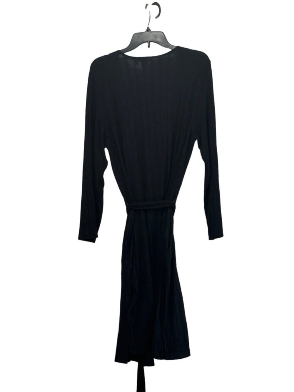 BP Women’s Knit Rib Robe In Black, S - Picture 9 of 13